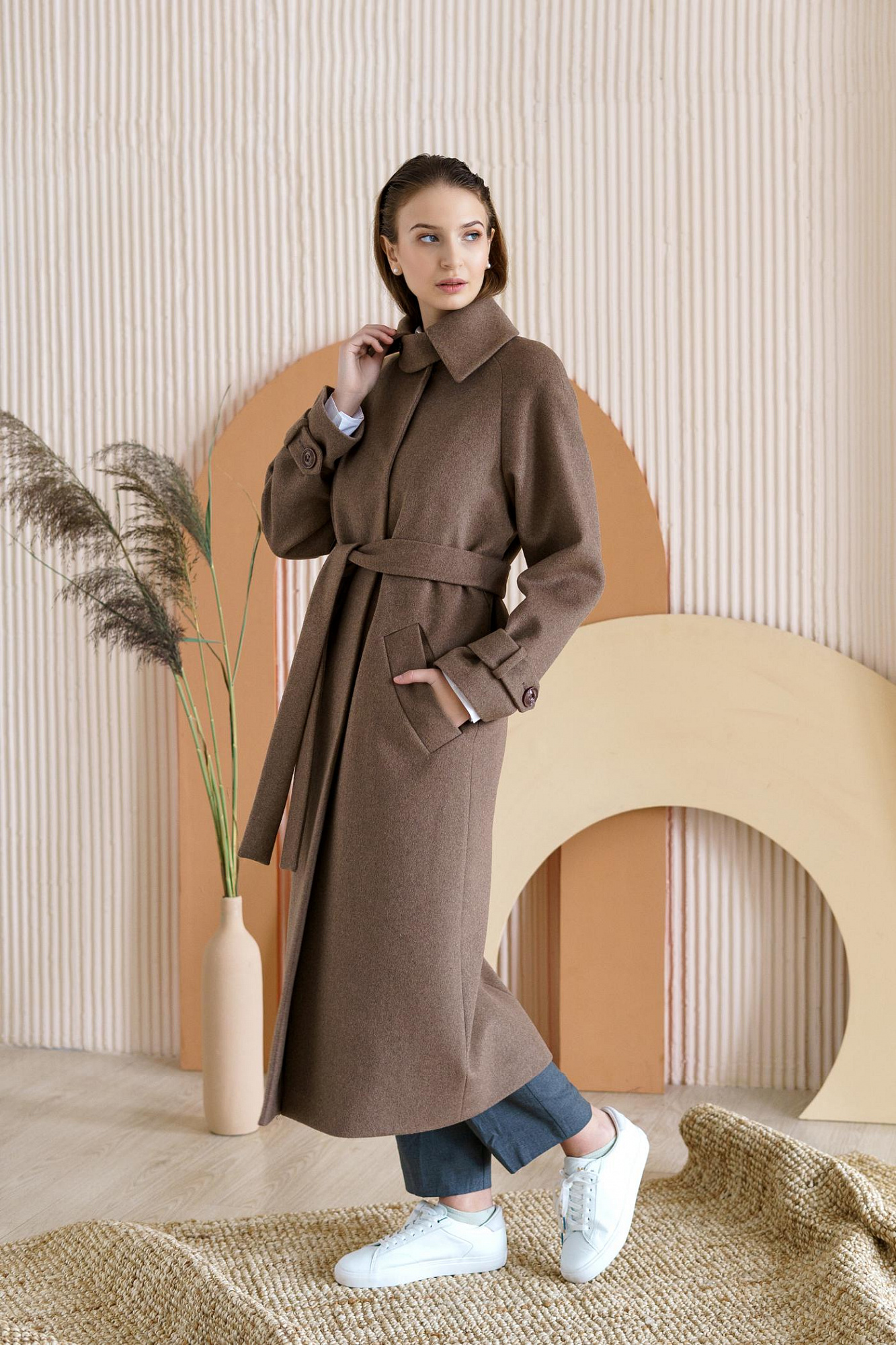 Женское демисезонное пальто 22М12