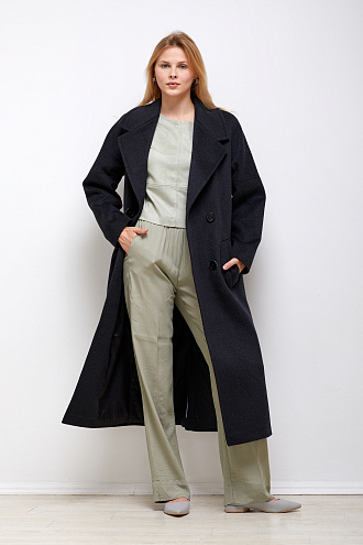 картинка Женское демисезонное пальто 2223725-6 магазин Одежда+ являющийся официальным дистрибьютором в России 