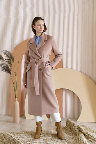 картинка Женское демисезонное пальто 37–8 магазин Одежда+ являющийся официальным дистрибьютором в России 