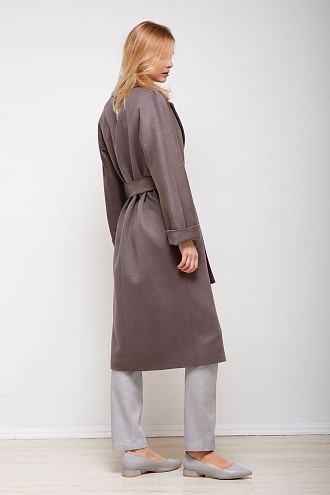 картинка Женское демисезонное пальто 2202325-6 магазин Одежда+ являющийся официальным дистрибьютором в России 