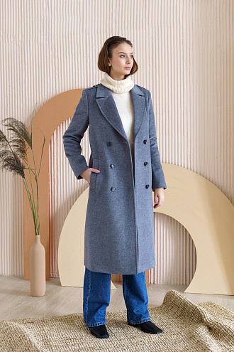 картинка Женское демисезонное пальто 01–4 магазин Одежда+ являющийся официальным дистрибьютором в России 