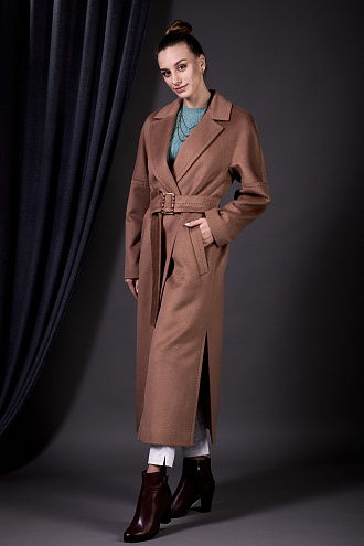 картинка Женское демисезонное пальто 25–4 магазин Одежда+ являющийся официальным дистрибьютором в России 