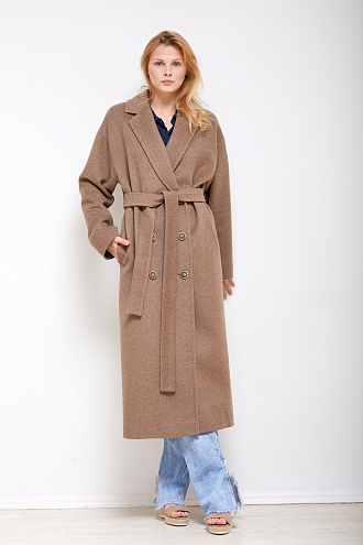 картинка Женское демисезонное пальто 22027НД магазин Одежда+ являющийся официальным дистрибьютором в России 