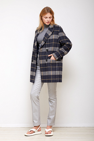 картинка Женское демисезонное пальто 22202238 магазин Одежда+ являющийся официальным дистрибьютором в России 